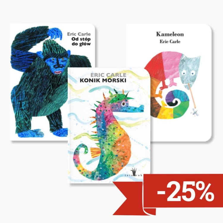 Zestaw trzech książek dla dzieci autorstwa Erica Carle